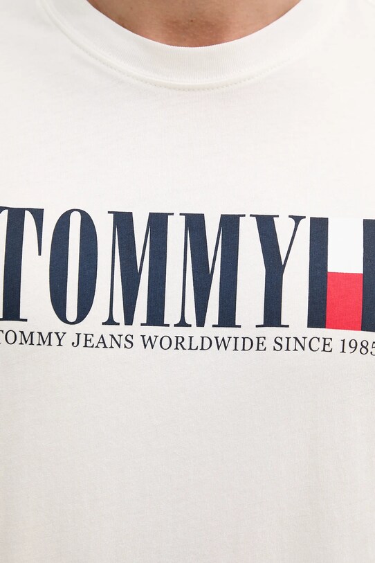 Tommy Jeans t-shirt bawełniany biały DM0DM21941
