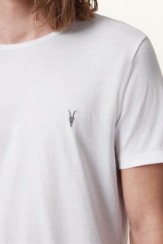 AllSaints t-shirt męski bawełniany TONIC 3-pack M029JB biały