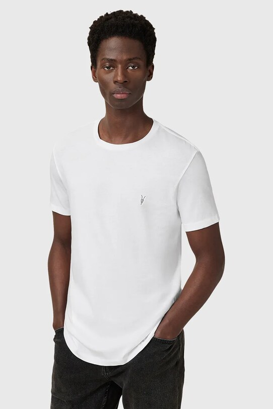 AllSaints tricou din bumbac TONIC 3-pack M029JB alb AW25