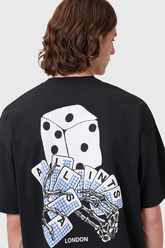 Odzież AllSaints t-shirt bawełniany DEALT M035PC czarny