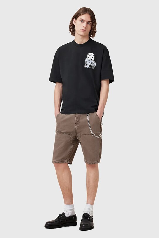 AllSaints t-shirt bawełniany DEALT M035PC czarny
