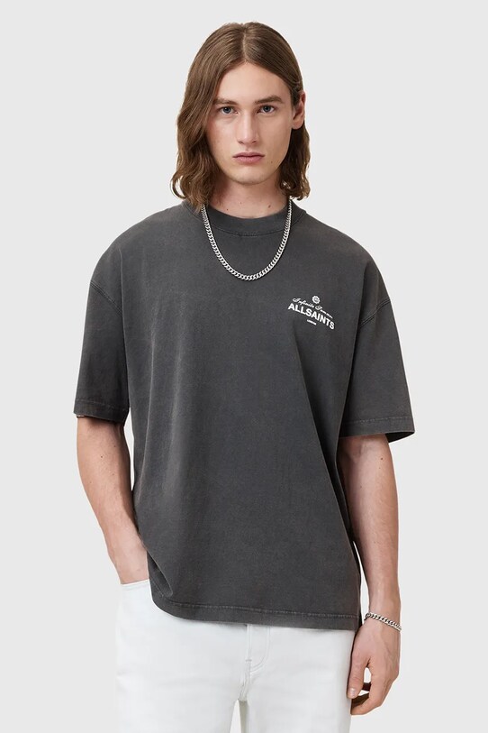 Бавовняна футболка AllSaints SOLEIL бавовна сірий M051PC