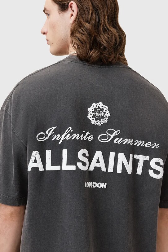 Одяг Бавовняна футболка AllSaints SOLEIL M051PC сірий