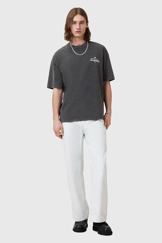 Бавовняна футболка AllSaints SOLEIL M051PC сірий