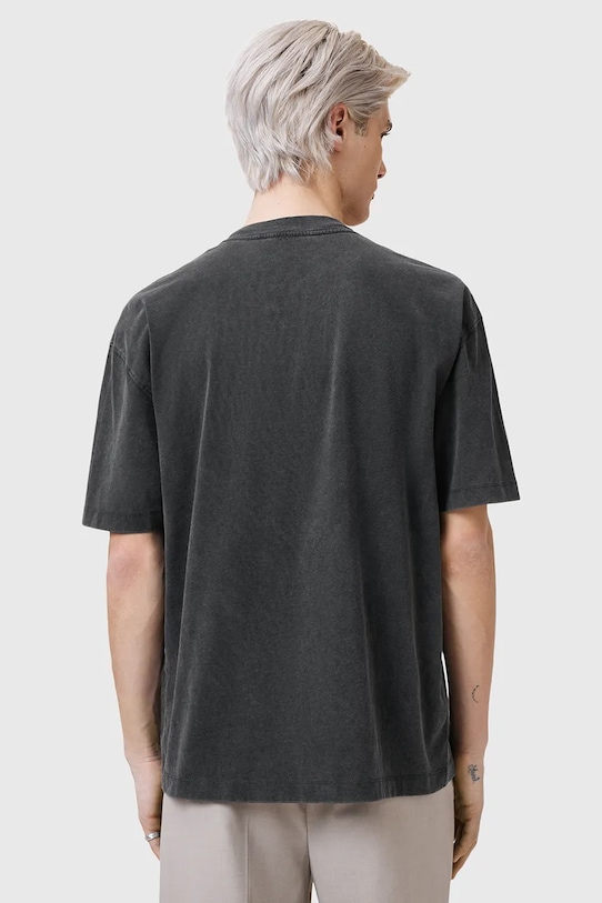 Bavlnené tričko AllSaints BETTER sivá M060PC