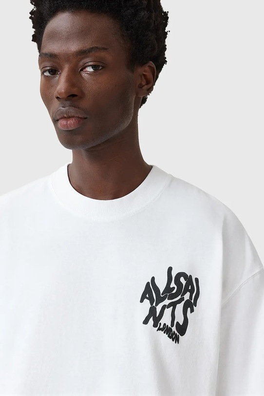 Odzież AllSaints t-shirt bawełniany ORLANDO M066PC biały