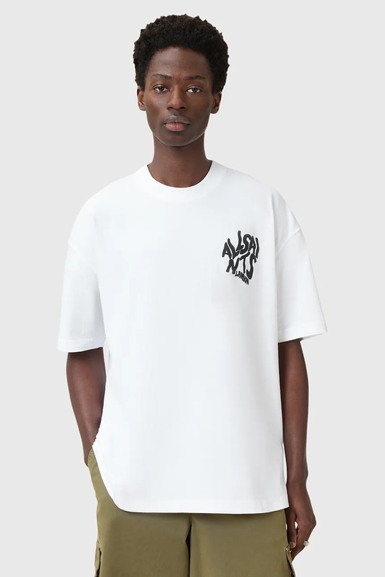 AllSaints t-shirt bawełniany ORLANDO biały M066PC