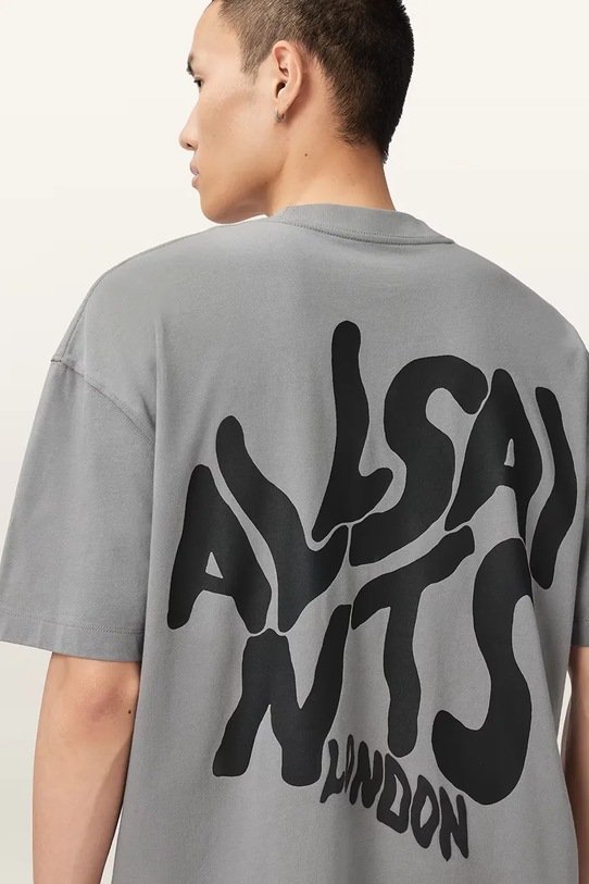 Odzież AllSaints t-shirt bawełniany ORLANDO M066PC szary