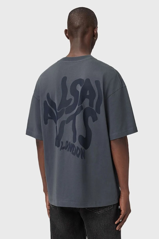 AllSaints t-shirt bawełniany ORLANDO M066PC niebieski NC25