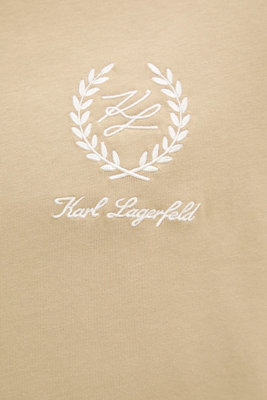 Bavlněné tričko Karl Lagerfeld A3M44002 zelená