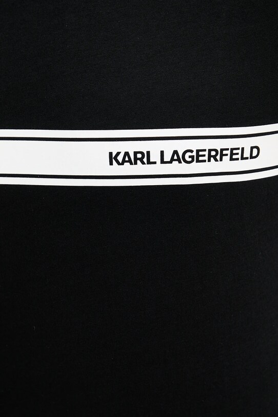Karl Lagerfeld t-shirt bawełniany czarny A3M46001