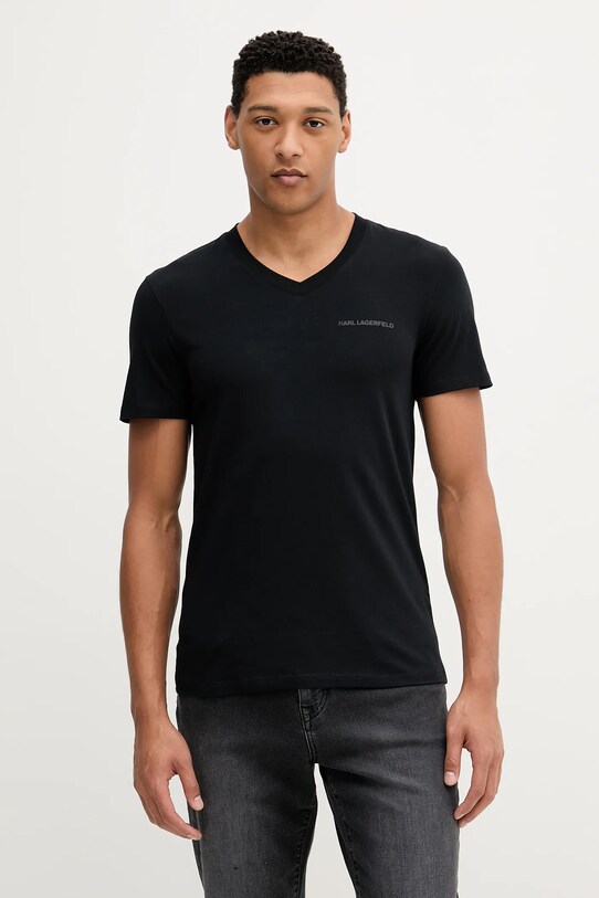 Karl Lagerfeld t-shirt 2 db A3M47006 fekete AW25