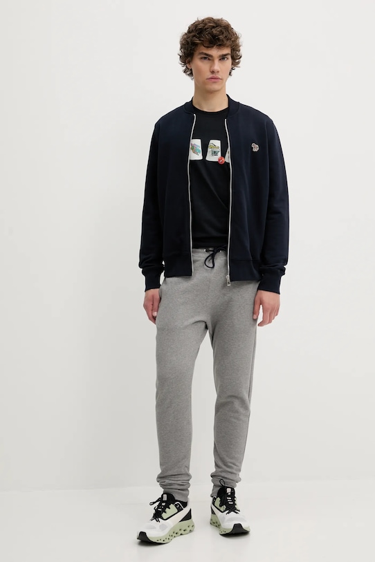 PS Paul Smith tricou din bumbac M2R.011R.TP5257 bleumarin AW25