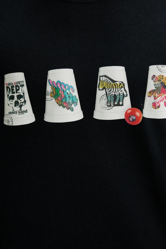 PS Paul Smith tricou din bumbac M2R.011R.TP5257 bleumarin