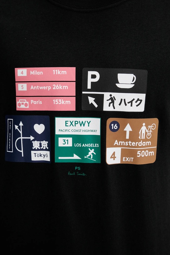 PS Paul Smith tricou din bumbac M2R.011R.TP5258 negru