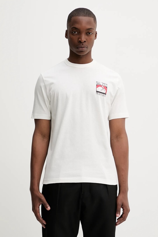 Odzież PS Paul Smith t-shirt bawełniany M2R.220X.TP5249 biały