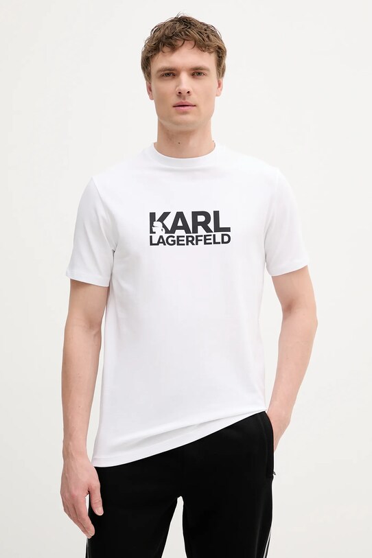 Tričko Karl Lagerfeld potlač biela 553235.755087