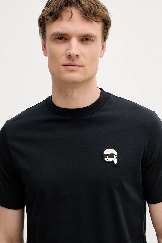 Karl Lagerfeld tricou din bumbac bleumarin 553224.755710
