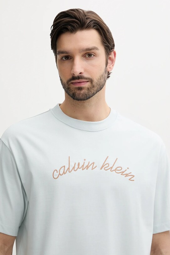 Îmbrăcăminte Calvin Klein Jeans tricou din bumbac LV04RC225G gri