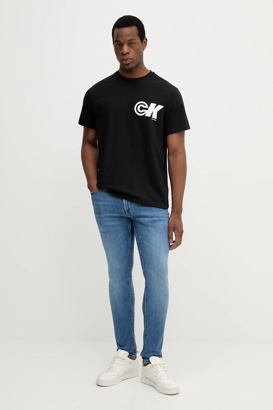 Tričko Calvin Klein Jeans LV04RC835G čierna AW25