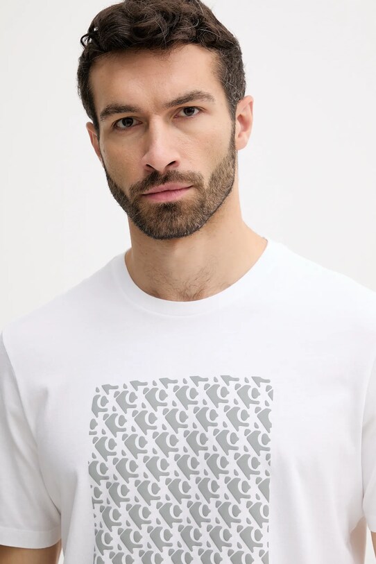 Bavlnené tričko Calvin Klein Jeans biela LV04RC841G