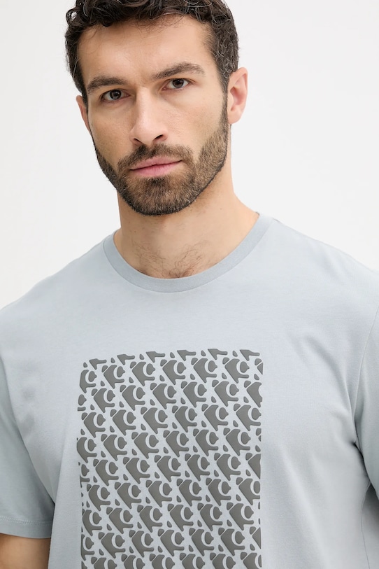 Хлопковая футболка Calvin Klein Jeans серый LV04RC841G