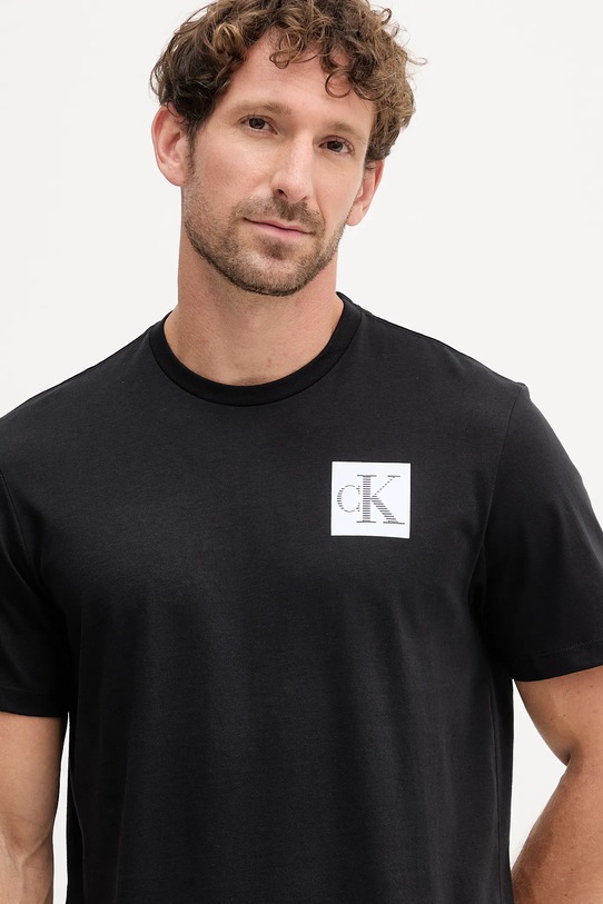 Oblačila Bombažna kratka majica Calvin Klein Jeans LV04RC859G črna