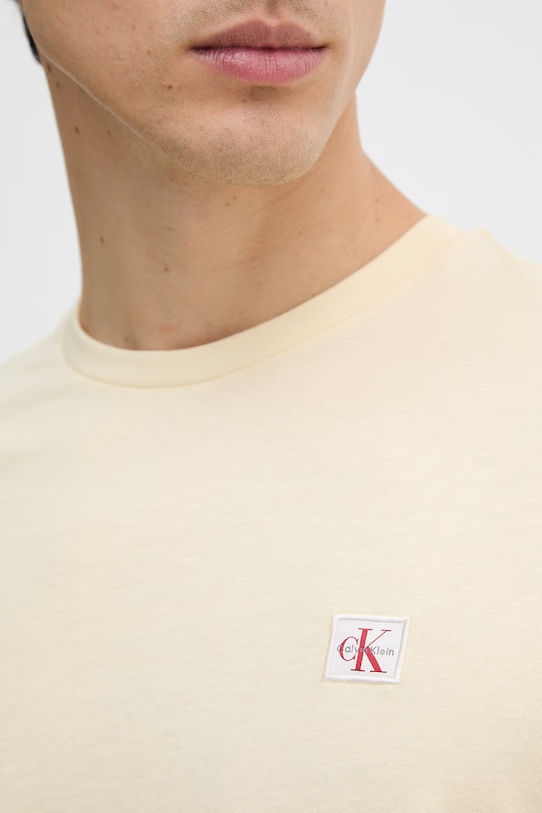 Calvin Klein Jeans t-shirt męski bawełniany LV04RC272G żółty