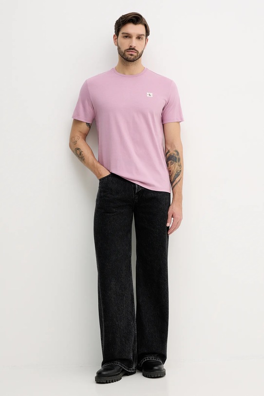 Calvin Klein Jeans t-shirt bawełniany LV04RC272G różowy AW25