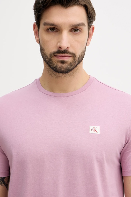 Calvin Klein Jeans t-shirt bawełniany różowy LV04RC272G