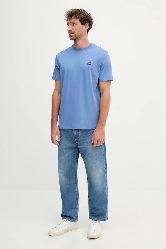 Calvin Klein Jeans tricou din bumbac LV04RC272G albastru AW25