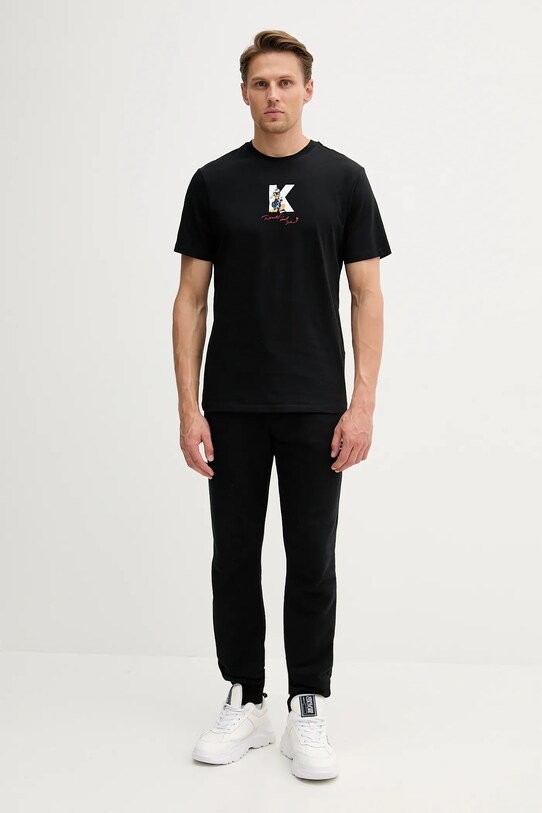 Bavlnené tričko Karl Lagerfeld DISNEY 553270.755099 čierna AW25