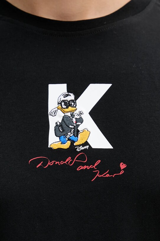 Bavlnené tričko Karl Lagerfeld DISNEY 553270.755099 čierna