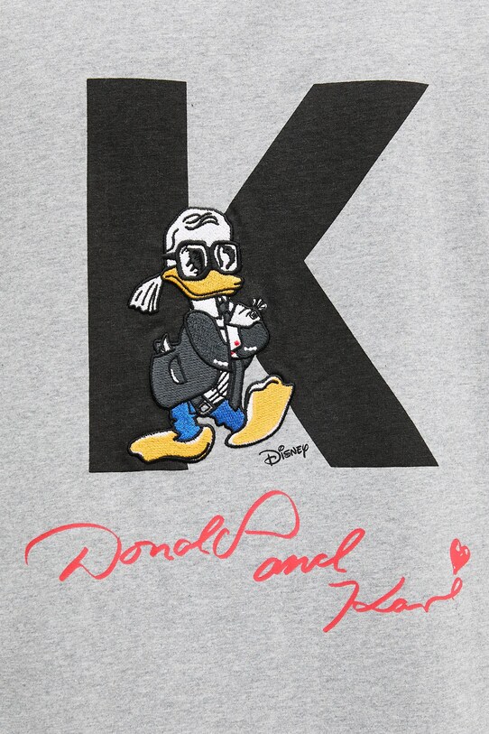 Bavlnené tričko Karl Lagerfeld DISNEY 553270.755098 sivá