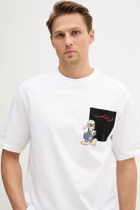 Bavlnené tričko Karl Lagerfeld DISNEY biela 553270.755097