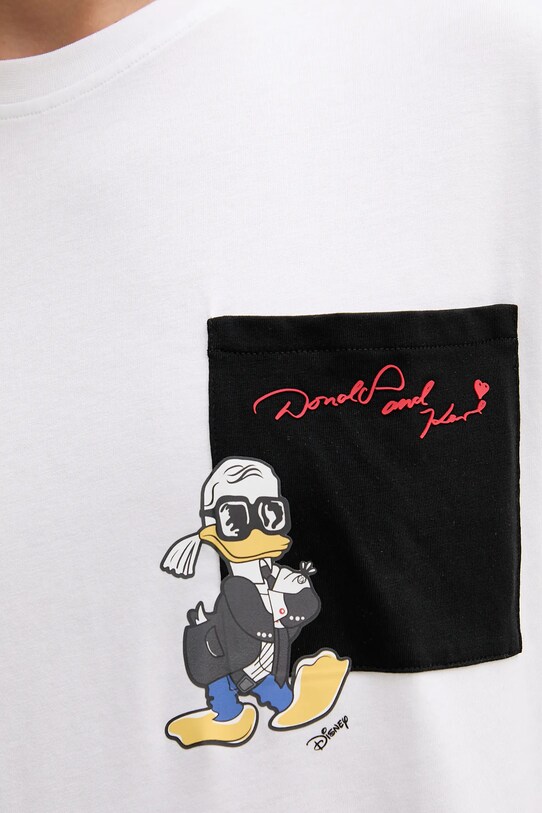 Bavlnené tričko Karl Lagerfeld DISNEY 553270.755097 biela