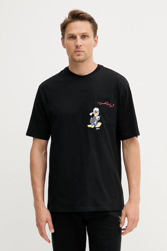 Bavlněné tričko Karl Lagerfeld DISNEY potisk černá 553270.755097