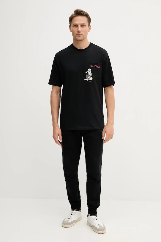 Bavlněné tričko Karl Lagerfeld DISNEY 553270.755097 černá AW25