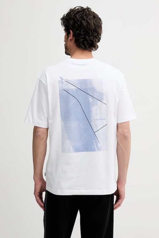 Îmbrăcăminte BOSS Orange tricou din bumbac 50546374 alb