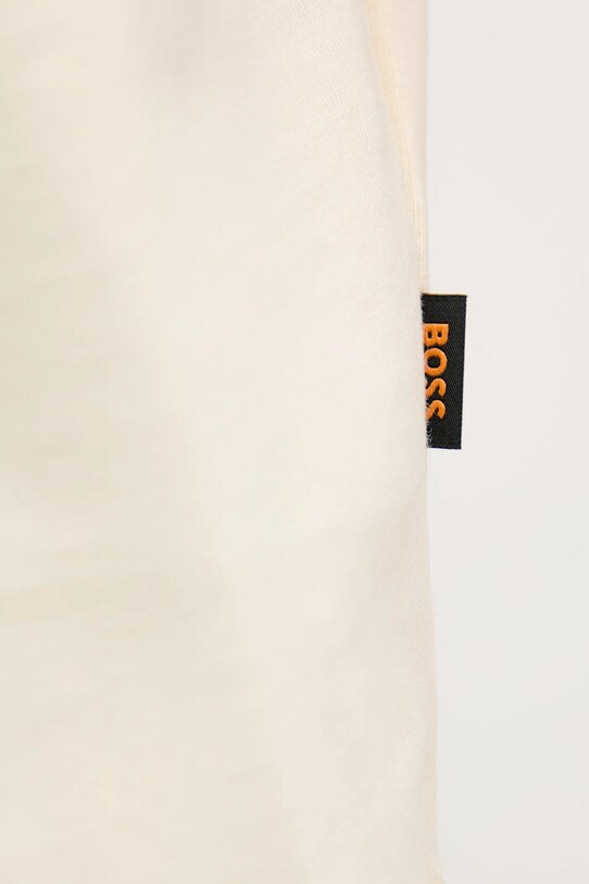 Бавовняна футболка BOSS Orange 50546381 бежевий