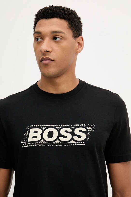BOSS Orange tricou din bumbac negru 50546381