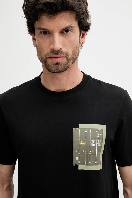 BOSS Orange tricou din bumbac negru 50546920