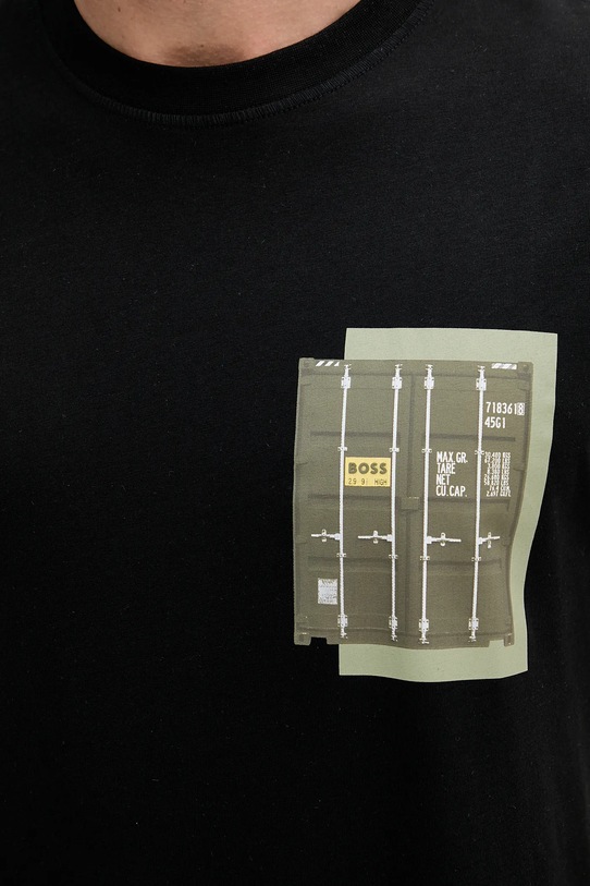 BOSS Orange tricou din bumbac 50546920 negru