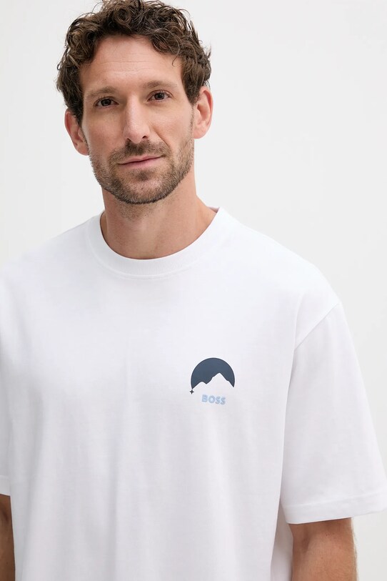 BOSS Orange tricou din bumbac alb 50547087