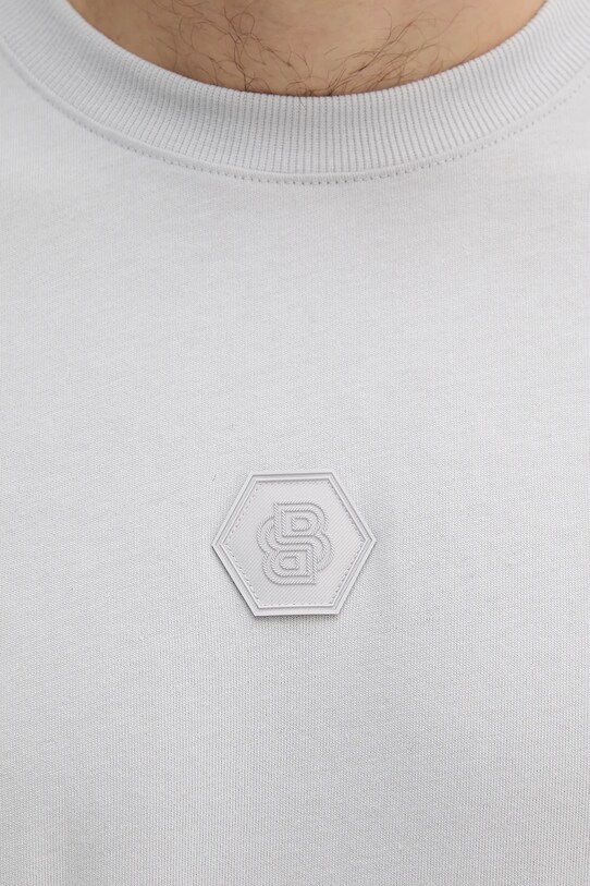 BOSS Green tricou din bumbac gri 50544316