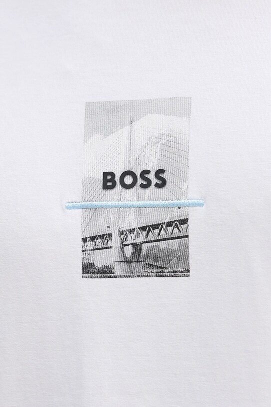 Μπλουζάκι BOSS Green 50545869 λευκό