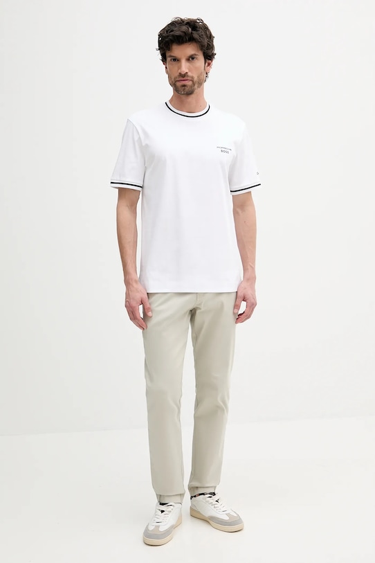 BOSS tricou din bumbac 50543341 alb AW25