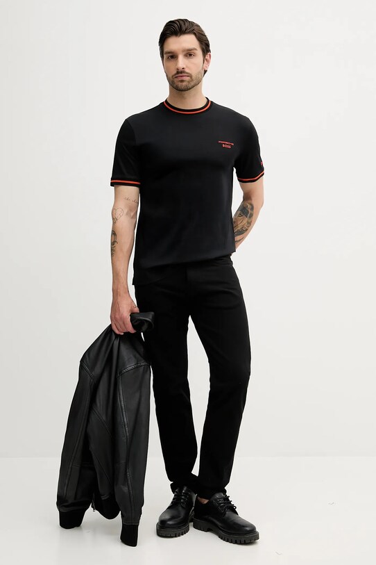 BOSS tricou din bumbac 50543341 negru AW25