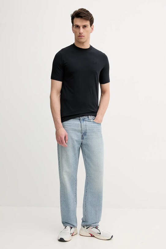 Karl Lagerfeld t-shirt 553221.755750 granatowy AW25