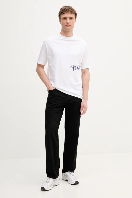 Karl Lagerfeld tricou din bumbac 553225.755145 alb AW25
